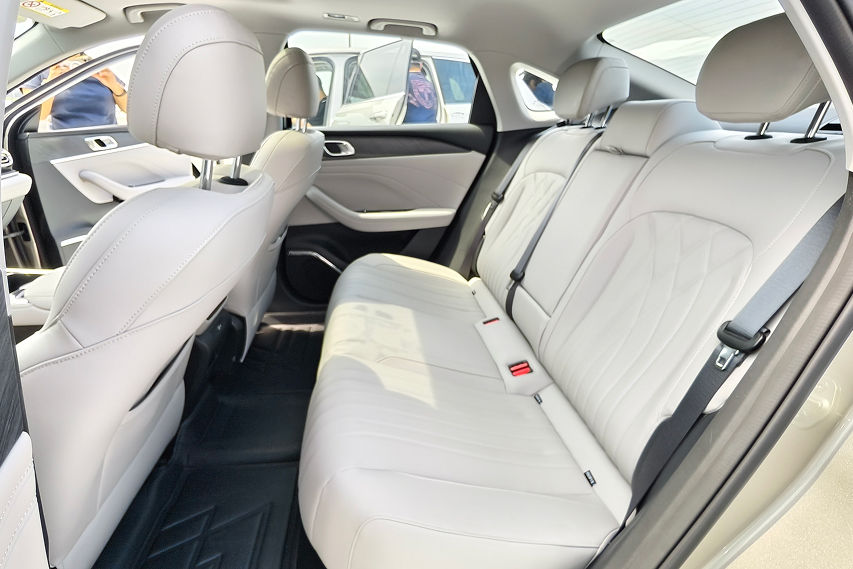 Proton emas sedan rear seats view