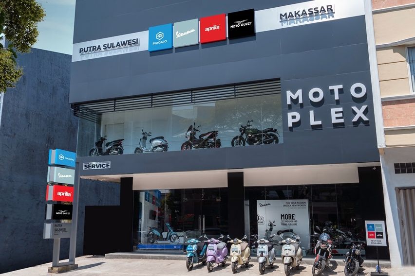Piaggio Indonesia Buka Motoplex 4 Brand di Makassar