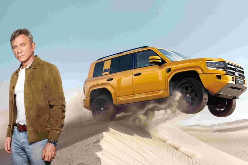 Daniel Craig promotes Denza