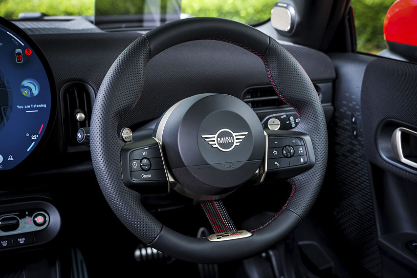 MINI JCW GP Inspired Edition steering wheel view