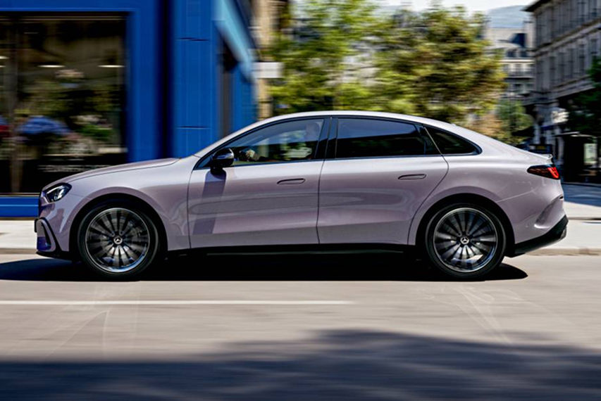 Mercedes-Benz C-Class electric side profile view
