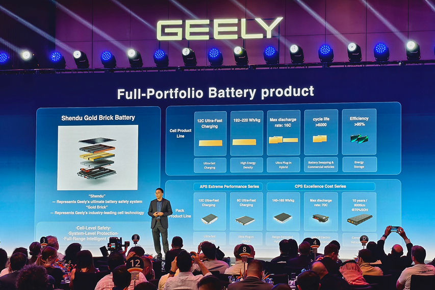 Geely Shendun battery view