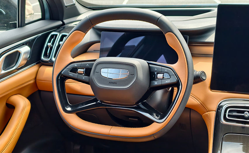 new Proton X70 steering wheel view