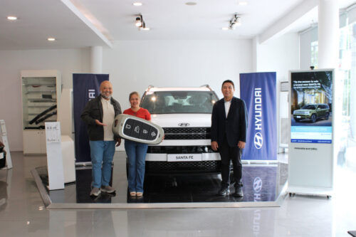 Hyundai Motor PH’s ‘Grand Holidays Promo’ winner drives home brand-new Santa Fe 