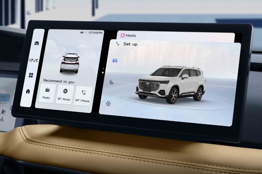 12.3 Inch HD Central Screen Geely Okavango
