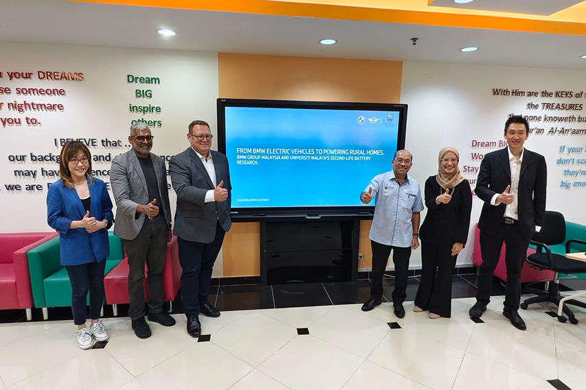 BMW Malaysia second life battery programme with University Malaya