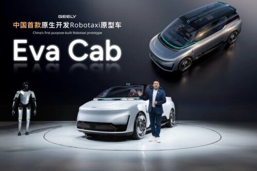 Geely Pamer Robotaxi EVA Cab, Pakai LiDAR 2.160-Line Pertama di Dunia