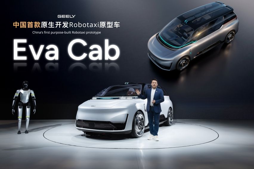 Geely Pamer Robotaxi EVA Cab, Pakai LiDAR 2.160-Line Pertama di Dunia
