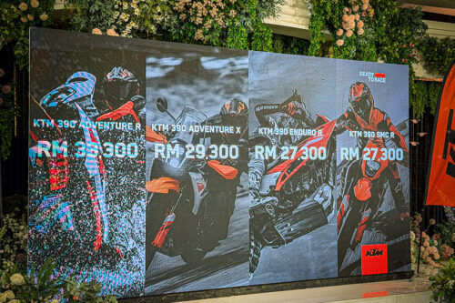 Four new KTM 390 bikes launched in Malaysia - Enduro R, SMC R, Adventure R, Adventure X