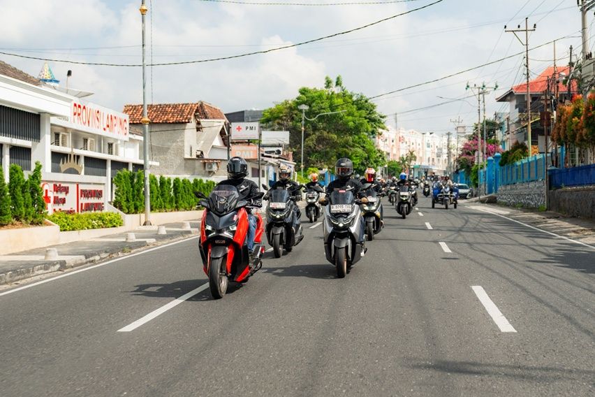JMC Tuntaskan Touring Lintas Pulau, Tempuh 500 Km dan Promosikan Pesona Bumi Ruwa Jurai