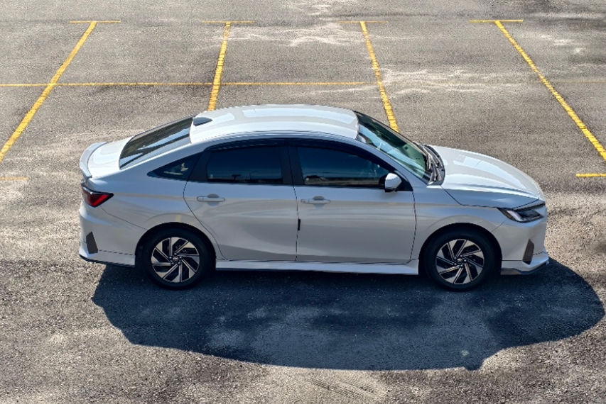 Toyota Vios HEV side profile view Malaysia