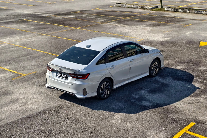 Toyota Vios HEV rear view Malaysia