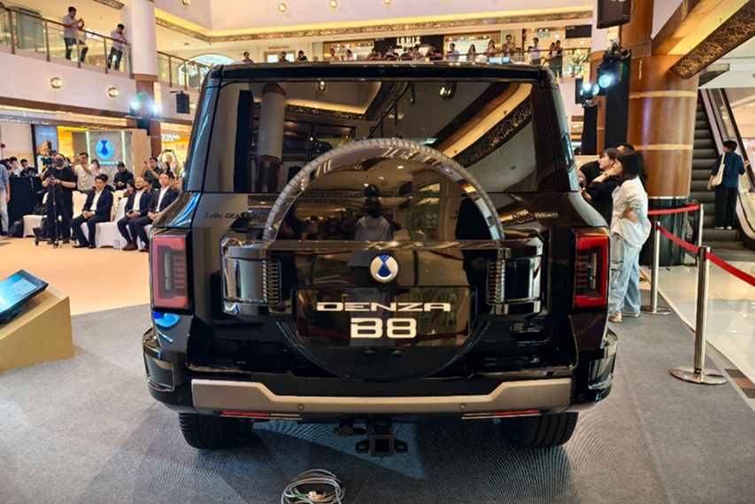 Denza B8 rear view Malaysia
