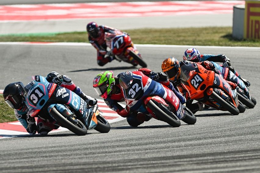 Muhammad Kiandra Ramadhipa - Honda Asia-Dream Racing Junior Team di Circuit de Barcelona-Catalunya, Spanyol - Moto3