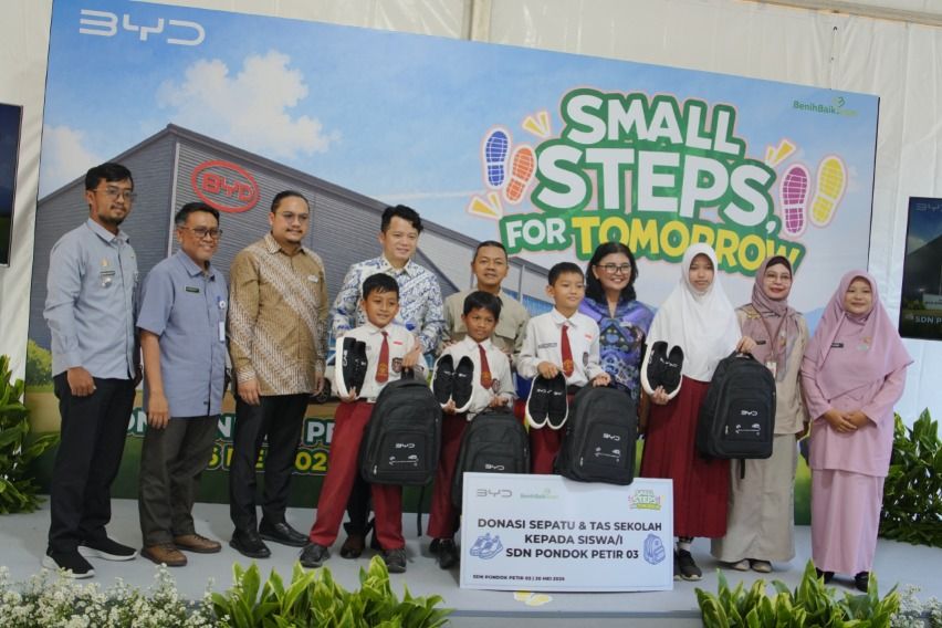 BYD Indonesia Gelar Program CSR “Small Steps for Tomorrow” di SD Negeri Pondok Petir 3 Depok