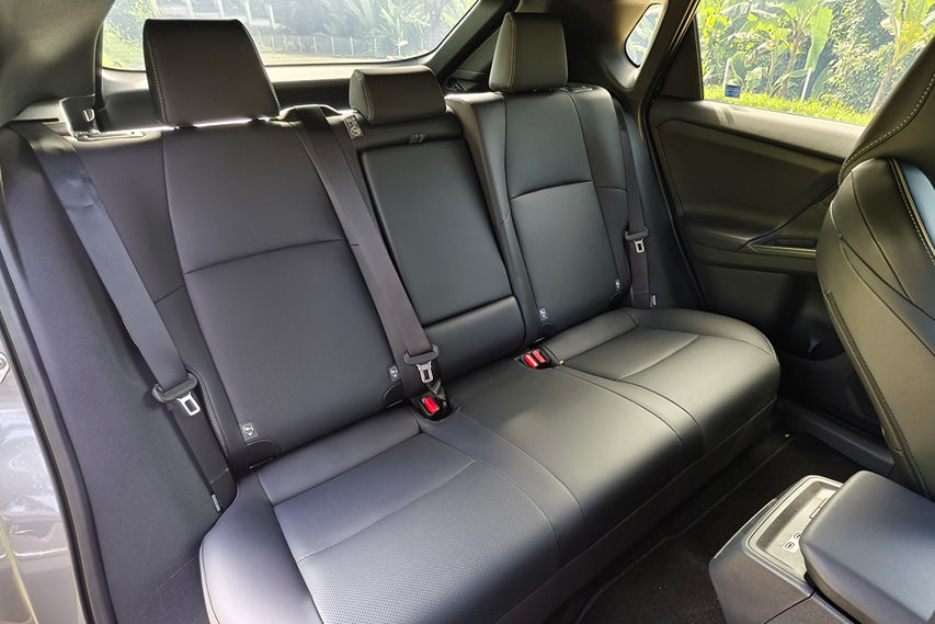 Toyota bZ4X rear seats view Malaysia