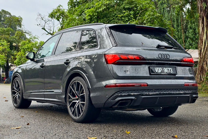Audi Q7 S line 3.0 TFSI quattro review Malaysia rear view