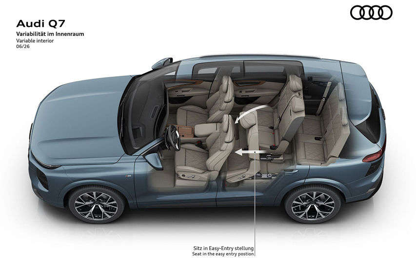 third-gen Audi Q7 seating view