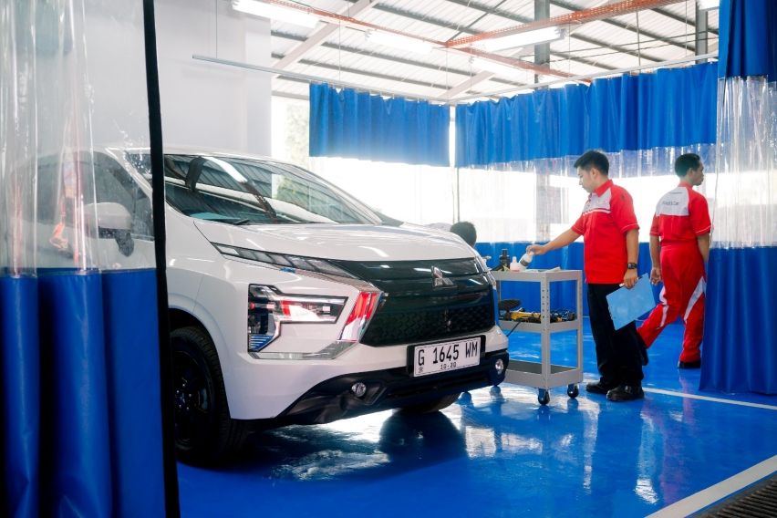 Fasilitas body dan cat Mitsubishi Pekalongan