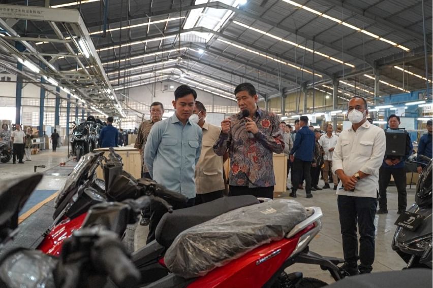 Kunjungan wapres ke United E-Motor
