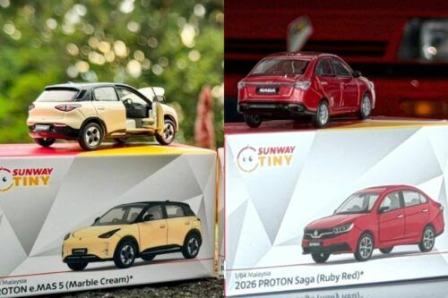 Tiny Proton Saga and e.MAS 5 diecast models debut, priced at RM 78