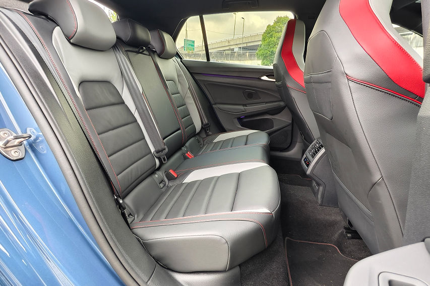 Volkswagen Golf GTI rear seats view Malaysia