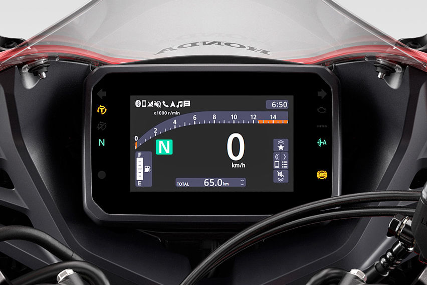 Honda CBR650R E-clutch instrument console