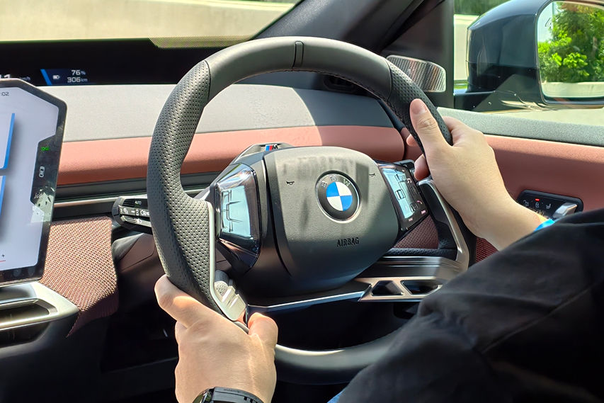 BMW iX3 steering wheel view Malaysia