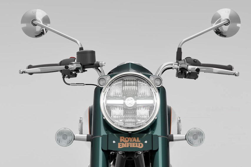 Royal Enfield Classic 350 headlights view Malaysia