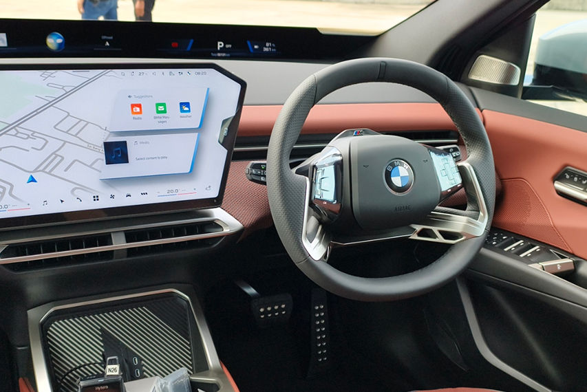 2026 BMW Ix3 steering wheel view