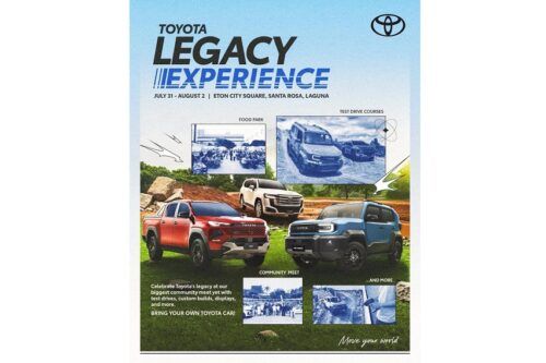 Toyota Motor PH to hold ‘Legacy Experience’ by month-end