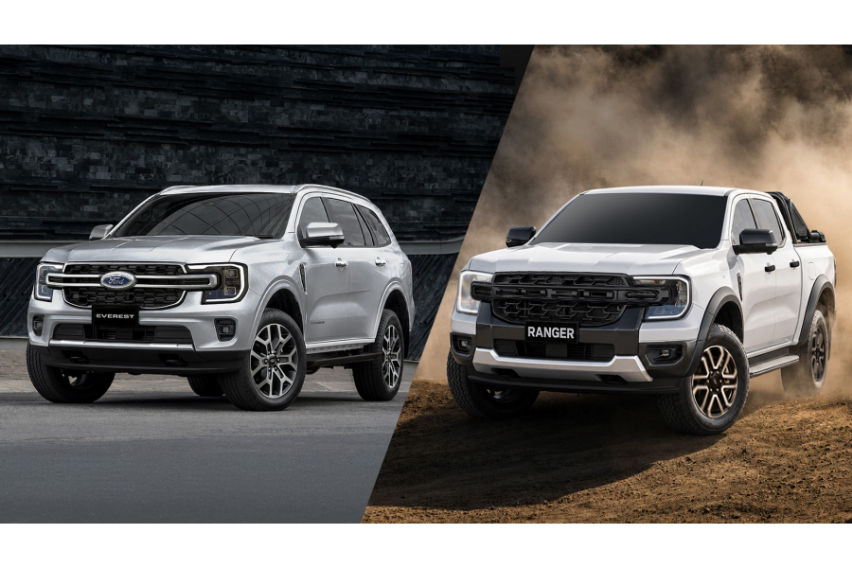 Ford Everest Titanium+ 4x4 and Ford Ranger Sport+ 4x4 combined