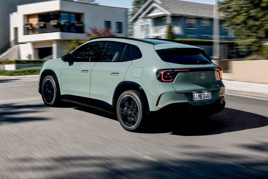 New Mercedes-Benz GLA side profile view