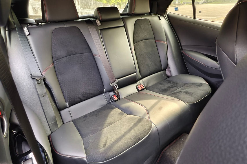 Toyota GR Corolla Automatic rear seats view