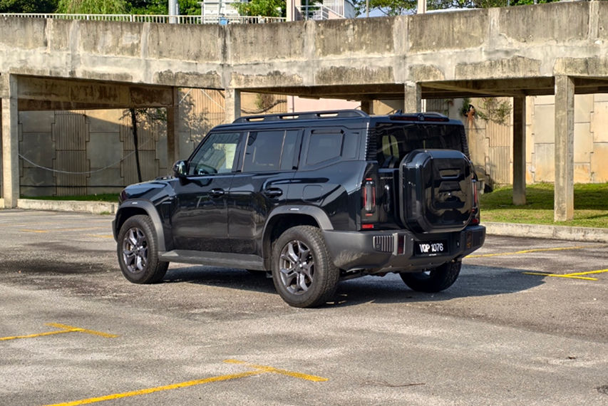 Jetour T2 rear view