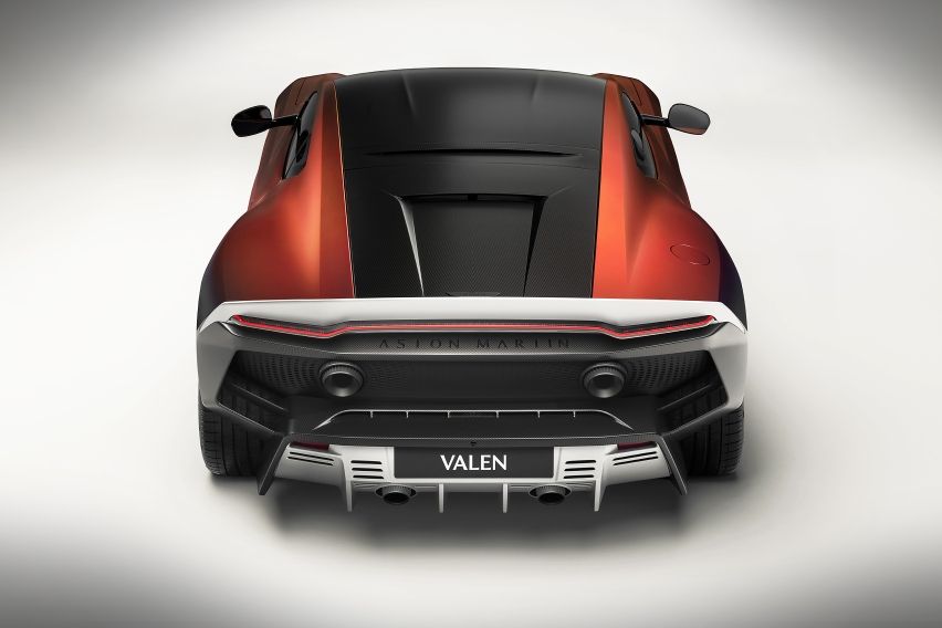 rear Aston Martin Valen