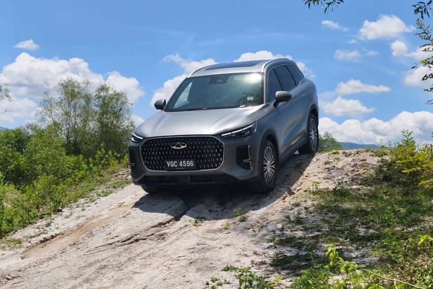 Chery Tiggo 9 offroad view Malaysia