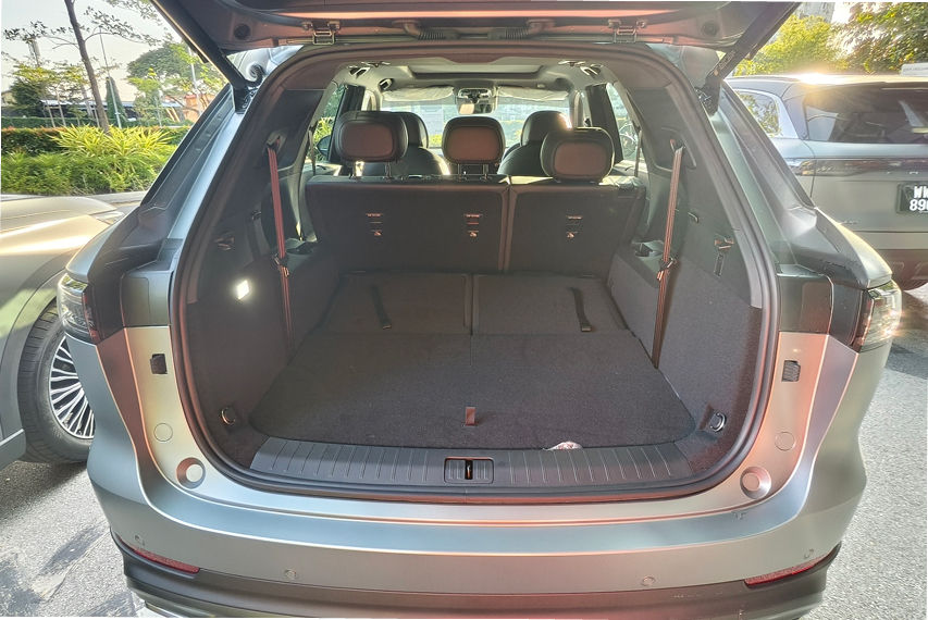 Chery Tiggo 9 boot space view