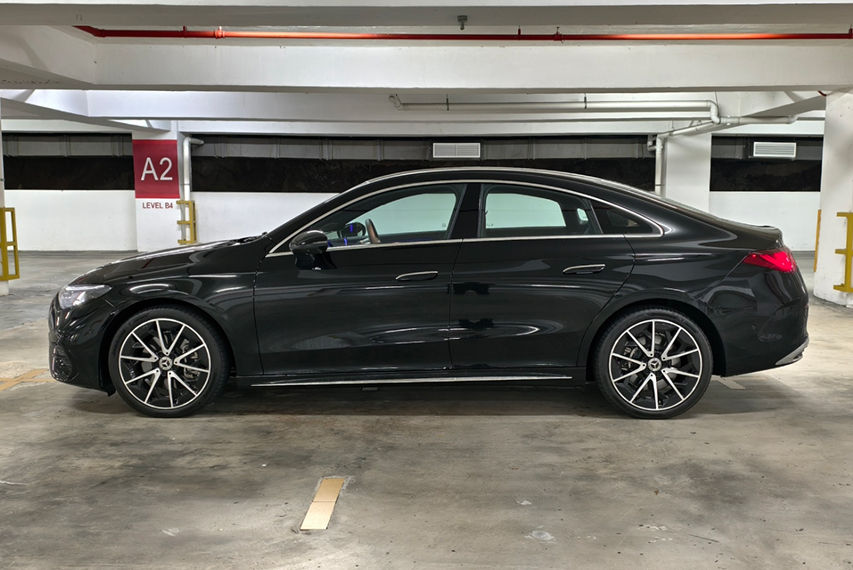 Mercedes-Benz CLA250+ side profile view