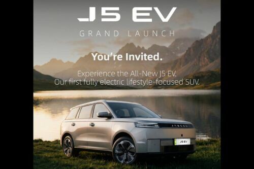 Jaecoo J5 EV launching in Malaysia on September 2