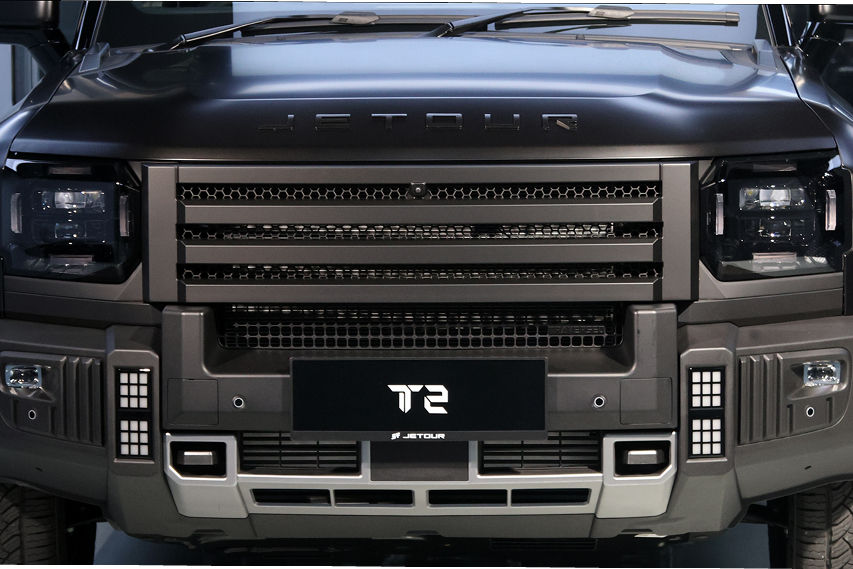 Jetour T2 Dark Warrior limited edition grille view
