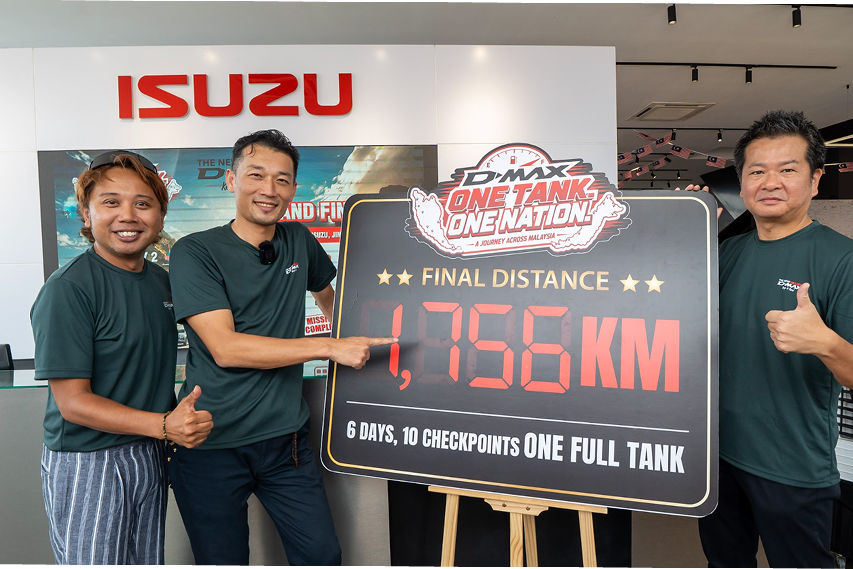 Isuzu D-Max completes 1,756km fuel challenge around Malaysia view
