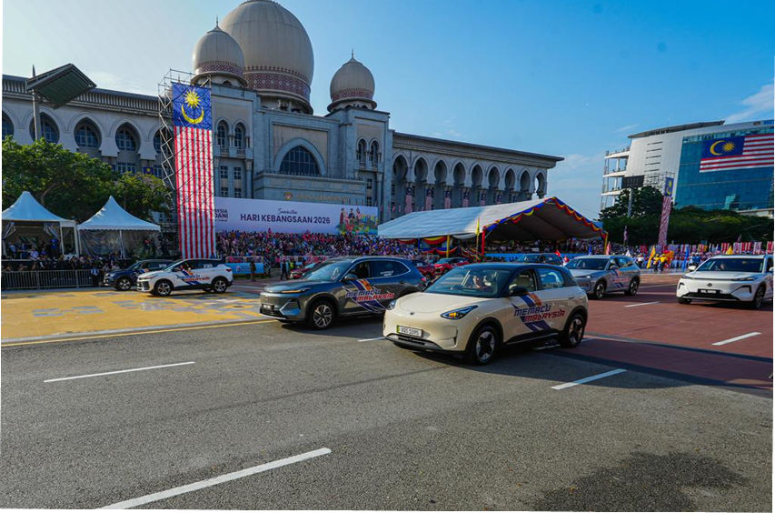 Proton full fleet of cars at the 2026 Merdeka Parade