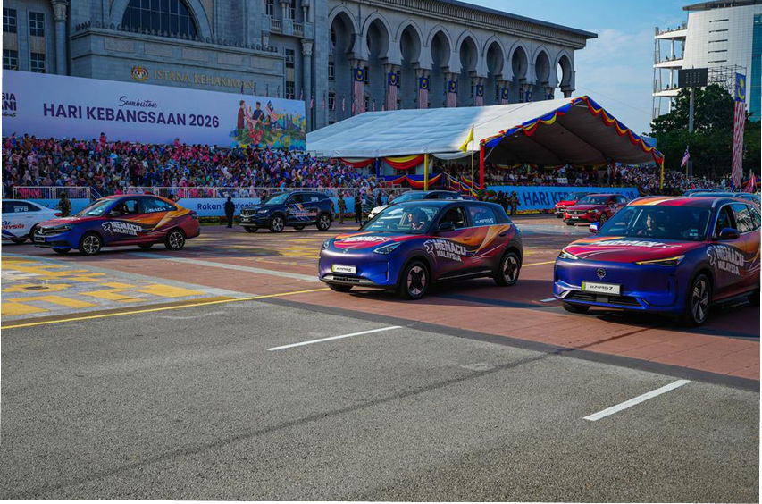 Proton full fleet of cars at Merdeka 2026 Parade