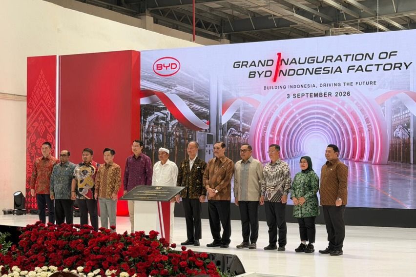Pabrik Raksasa BYD Indonesia di Subang Diresmikan