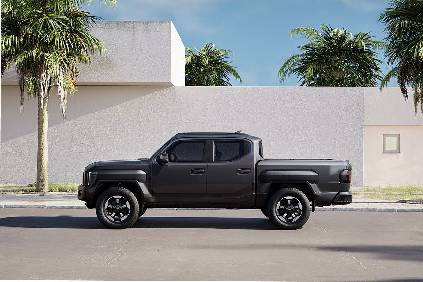 Hyundai Pickup truck side profile view