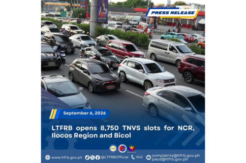LTFRB opens more than 8k TNVS slots