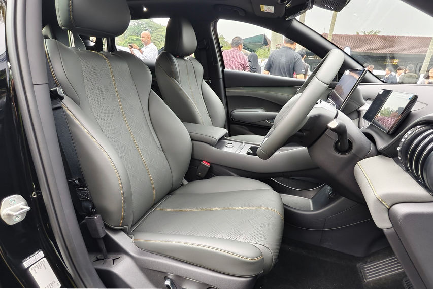 BYD Atto 3 Performance seat view
