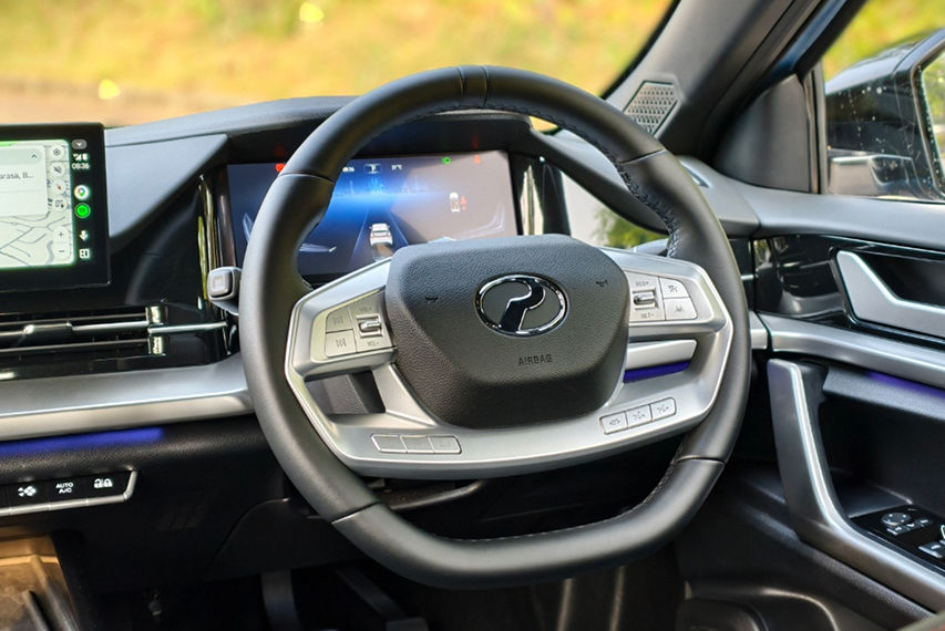Perodua QV-E steering wheel view