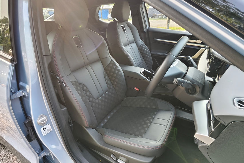 Perodua QV-E front seats view